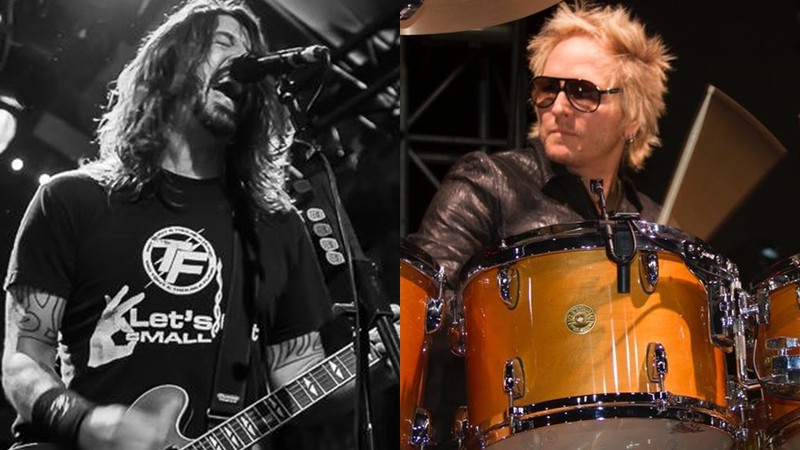 Dave Grohl, do Foo Fighters, e Matt Sorum, do Guns N' Roses - Montagem/Reprodução/Facebook