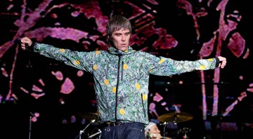 Ian Brown, vocalista do Stone Roses, durante apresentação da banda - AP