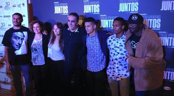 Elenco de <i>Tudo que Aprendemos Juntos</i> em exibição da Mostra, na Sala São Paulo - Reprodução/Facebook