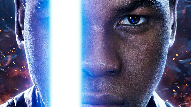 Pôster de <i>Star Wars – O Despertar da Força</i> com o personagem Finn (vivido por John Boyega) - Reprodução/Site oficial