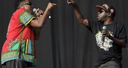  Q-Tip e Phife Dawg (da esquerda para a direita) do A Tribe Called Quest  - Jonathan Short/AP