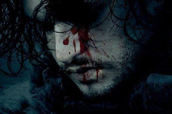 O personagem Jon Snow em parte do pôster da sexta temproada de <i>Game of Thrones</i> - Reprodução