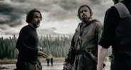 Alejandro González Iñárritu e  Leonardo DiCaprio nas filmagens de <i>O Regresso</i> - Divulgação