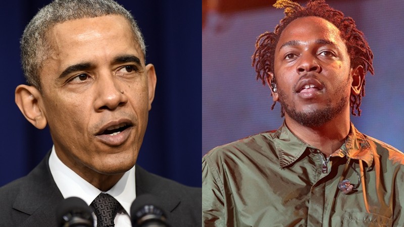 O presidente dos Estados Unidos Barack Obama e o rapper da Califórnia Kendrick Lamar - Susan Walsh/Owen Sweeney/Montagem/AP