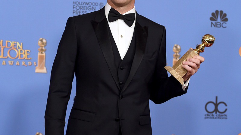 Jon Hamm no Globo de Ouro 2016. Ele bateu o brasileiro Wagner Moura na disputa pelo troféu - Jordan Strauss/AP