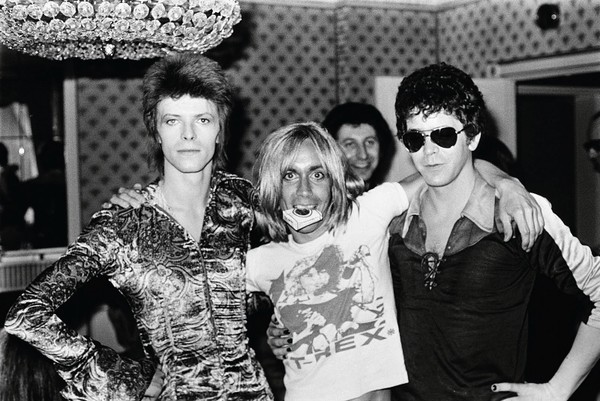 David Bowie, Iggy Pop e Lou Reed - Reprodução/Twitter