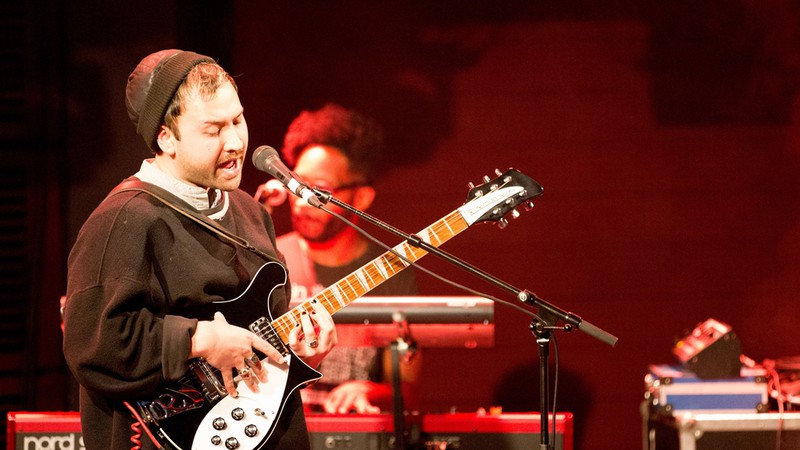 Ruban Nielson à frente do Unknown Mortal Orchestra no BBC Radio 6 Music Festival - Rex Features/AP