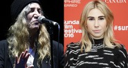 A atriz Zosia Mamet, de <i>Girls</i>, e a cantora Patti Smith - Montagem/AP