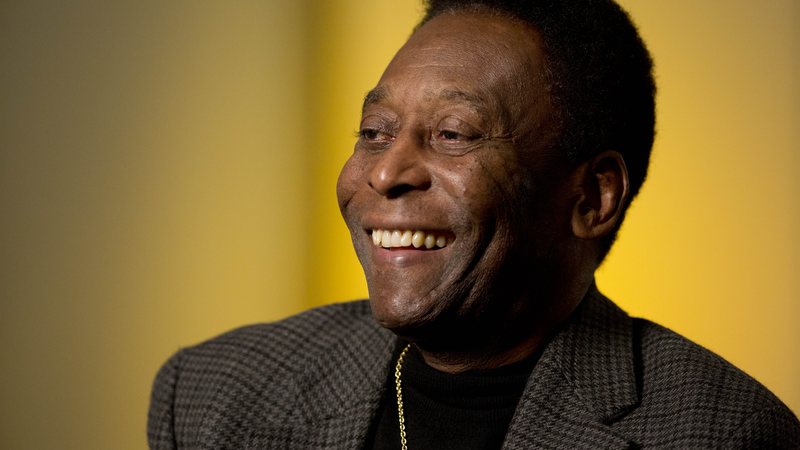 Pelé em Nova York, em abril de 2014 (Foto: AP Photo/Mark Lennihan)