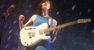 Carrie Brownstein, do Sleater-Kinney, em performance da banda no Pitchfork Music Festival, em julho de 2015 - Barry Brecheisen/AP