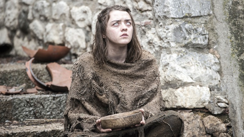 A personagem Arya Stark (Maisie Williams) em imagem da sexta temporada de <i>Game of Thrones</i> - Reprodução