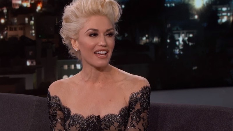 Gwen Stefani em entrevista a Jimmy Kimmel na TV norte-americana - Reprodução/Vídeo