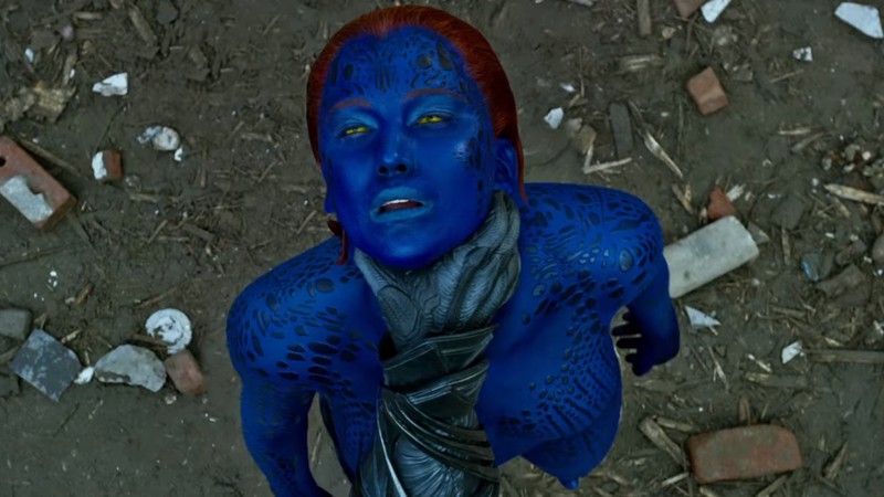 Mística (Jennifer Lawrence) no trailer final de <i>X-Men: Apocalipse</i> - Reprodução/Vídeo