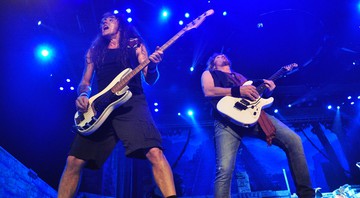 Iron Maiden durante apresentação na HSBC Arena, no Rio de Janeiro, com a turnê do disco <i>The Book of Souls</i> (2015) - Jacson Vogel