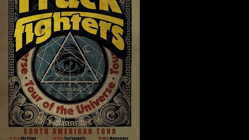 Cartaz da turnê sul-americana de 2016 do Truckfighters - Reprodução