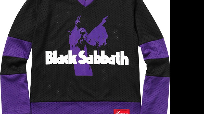 Peça de roupa da coleção do Black Sabbath com a Supreme - Reprodução/Site