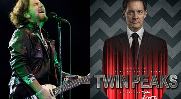 Eddie Vedder, líder do Pearl Jam, e o ator Kyle MacLachlan, o Agente Cooper de <i>Twin Peaks</i> - AP/Reprodução