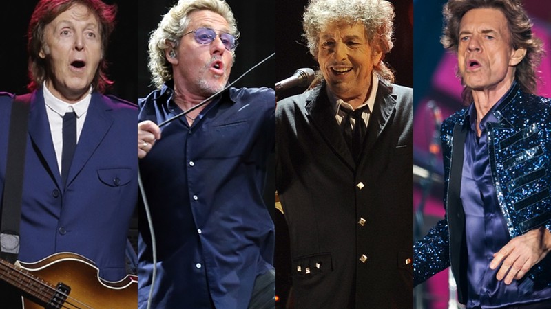 Paul McCartney, Bob Dylan, The Who e Rolling Stones - AP