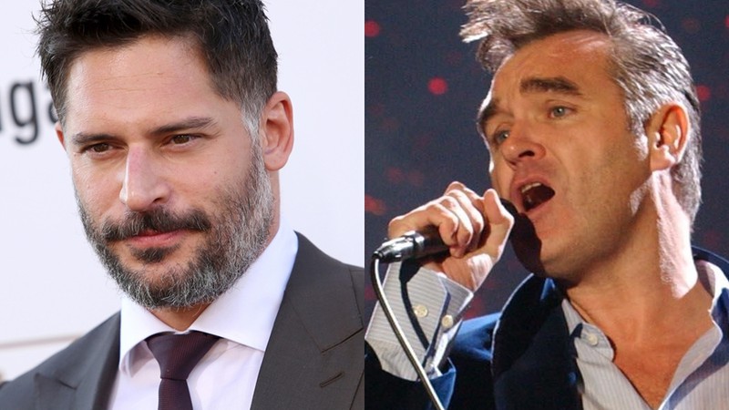 O ator Joe Manganiello e o cantor Morrissey - AP