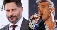 O ator Joe Manganiello e o cantor Morrissey - AP