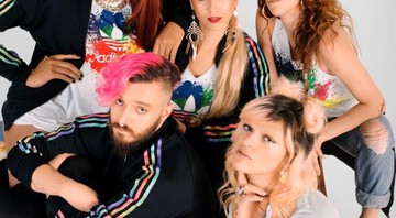 A cantora Pabllo Vittar, a promoter Lily Scott, a produtora de eventos Renata Magueta e os stylists Alice e Nilo Caprioli - Hick Duarte