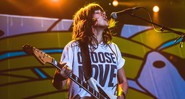 A cantora australiana Courtney Barnett durante show no The Forum, em Londres, (Inglaterra) - Rex Features/AP