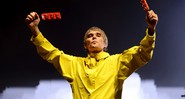 O vocalista Ian Brown durante show do Stone Roses em 2013 - Rex Features/AP