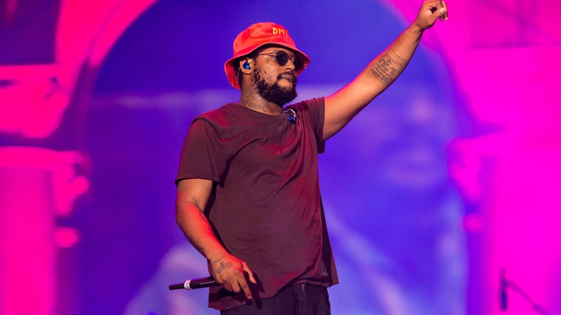 O rapper norte-americano Schoolboy Q em show no Made In America Festival, em 2014 - Paul A. Hebert/AP