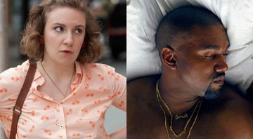 A criadora e estrela de <i>Girls</i>, Lena Dunham, e o rapper Kanye West - Reprodução