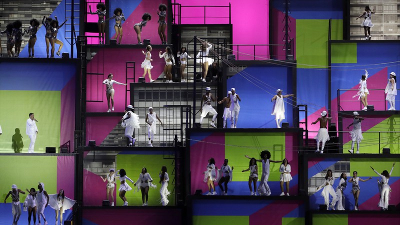 Cerimônia de abertura dos Jogos Olímpicos de 2016, no Maracanã, Rio de Janeiro - David J. Phillip/AP