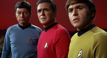 Walter Koenig, James Doohan e DeForest Kelley - Reprodução