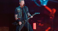 James Hetfield em um show em Minnesota, nos Estados Unidos, realizado em agosto de 2016

 - Rex Features Via Ap Images