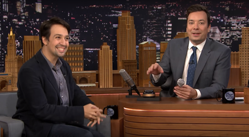 Lin-Manuel Miranda no <i>The Tonight Show</i>, apresentado por Jimmy Fallon - Reprodução