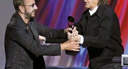 Ringo Starr segue como amigo fiel de Paul McCartney. Aqui, os dois estão juntos em 2015, em Cleveland, durante a cerimônia do Hall da Fama do Rock and Roll
 - Ap Photo/Mark Duran