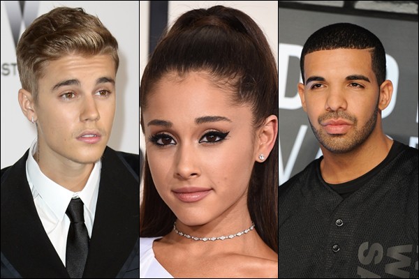 Justin Bieber, Ariana Grande e Drake foram destaques do American Music Awards 2016 - Joel Ryan/AP / AP / Evan Agostini/AP