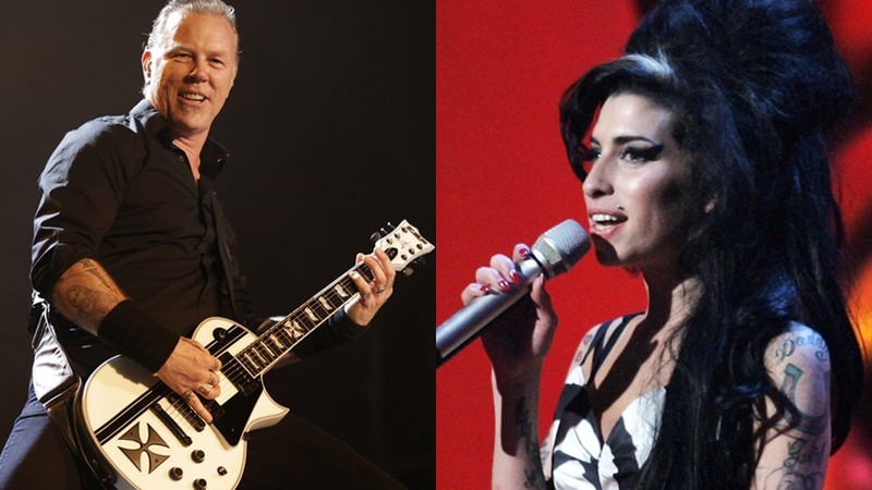 James Hetfield, frontman do Metallica, inspirou-se em Amy Winehouse para escrever “Moth Into The Flame”
 - Jorge Saenz/AP