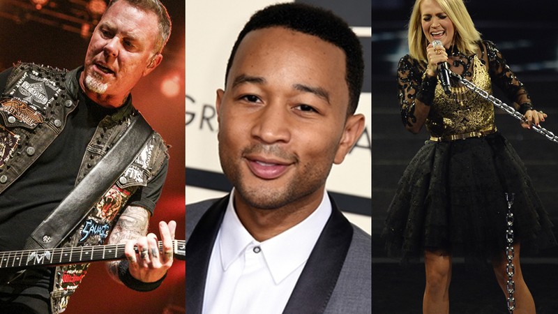 Metallica, John Legend e Carrie Underwood são algumas das apresentações do Grammy 2017 - Rich Fury/Invision/AP