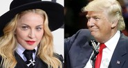 A cantora pop Madonna e o presidente dos Estados Unidos, Donald Trump - AP