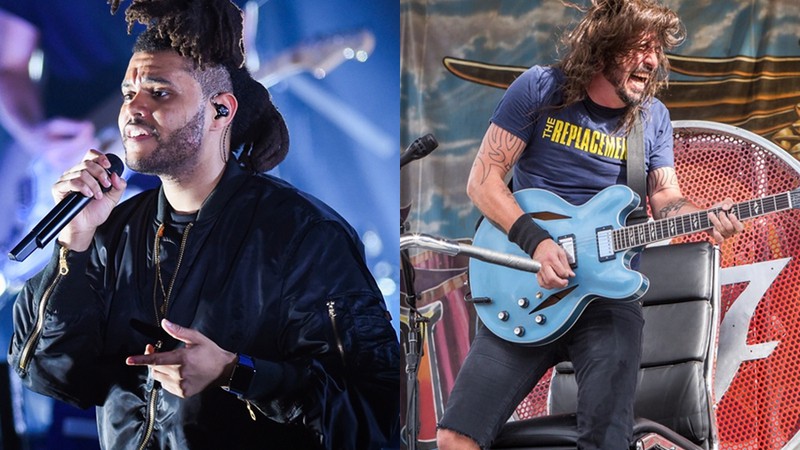 The Weeknd e Dave Grohl, dois dos artistas que se apresentam na edição de 2017 do Grammy - Paul A. Hebert/AP