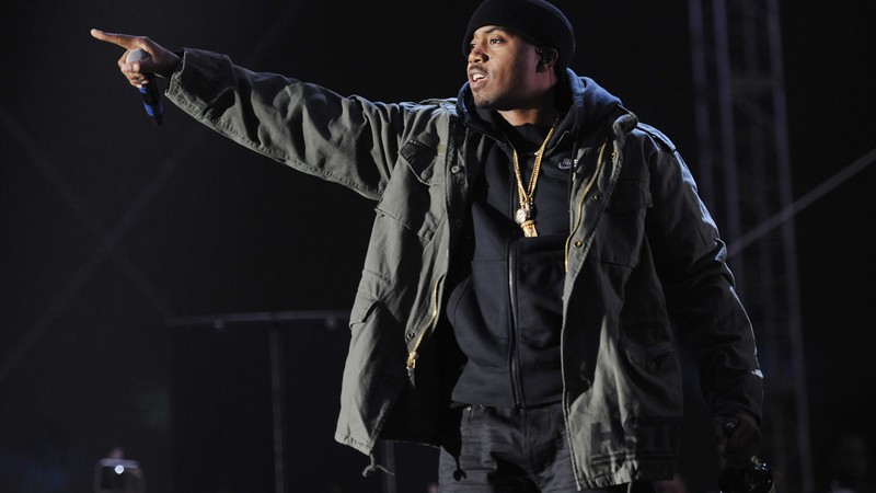 O rapper Nas durante show no festival Coachella de 2014, que aconteceu na Califórnia, Estados Unidos - Chris Pizzello/AP