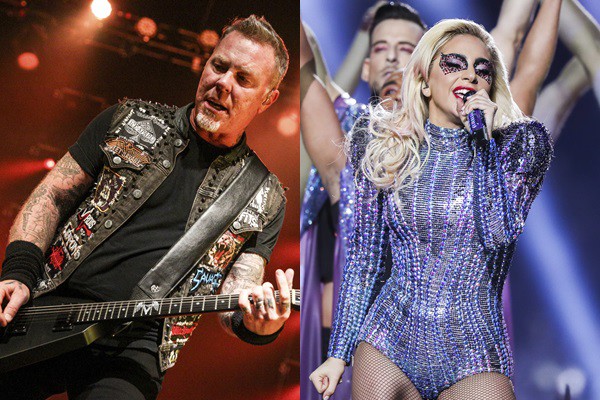 Metallica e Lady Gaga - AP