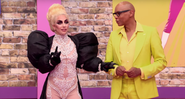 Lady Gaga e RuPaul no episódio de estreia da nona temporada de <i>RuPaul's Drag Race</i> - Reprodução