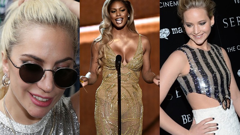 Lady Gaga, Laverne Cox e Jennifer Lawrence assinam carta contra lei sobre uso de banheiros no estado do Texas, nos Estados Unidos - AP/Vince Bucci/Evan Agostini