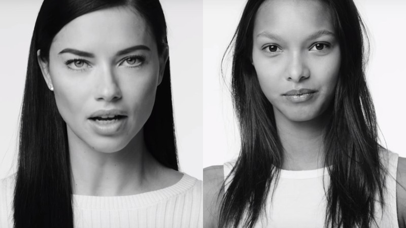 As modelos Adriana Lima e Lais Ribeiro, em vídeo contra a política de imigração do presidente norte-americano Donald Trump - Reprodução