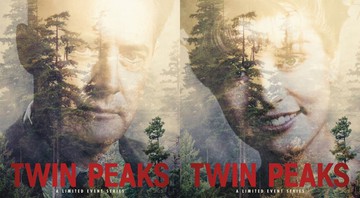 Os dois pôsteres da terceira temporada de <i>Twin Peaks</i> - Reprodução