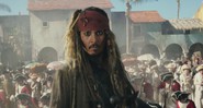 Johnny Depp como Jack Sparrow no filme <i>Piratas do Caribe: A Vingança de Salazar</i> - Reprodução