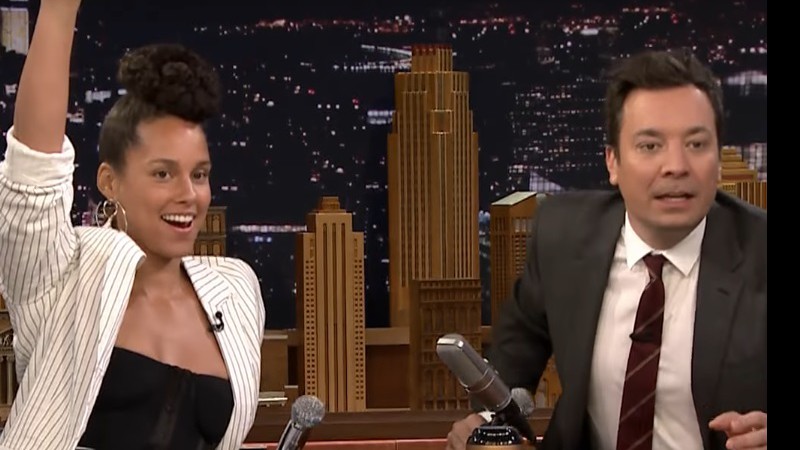 Alicia Keys no programa de Jimmy Fallon - Reprodução