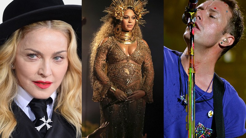 Beyoncé, Madonna e Coldplay assinaram uma carta aberta sobre o Dia Internacional da Mulher - Jordan Strauss/Matt Sayles/Invision/AP/Lucas Guarnieri