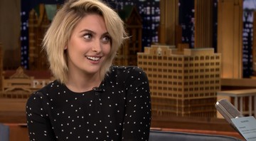 Paris Jackson em entrevista a Jimmy Fallon (Foto:Reprodução)