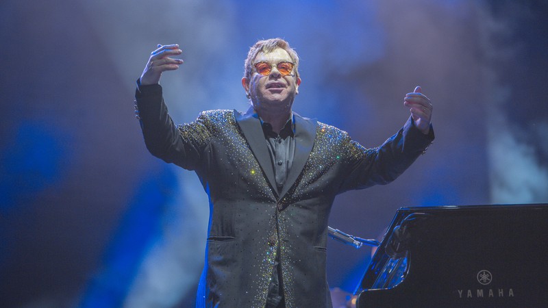 Elton John em apresentação no Allianz Parque, em São Paulo - MRossi/Divulgação